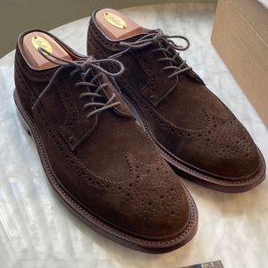Grant Stone Leo Longwing Coffee Suede 9D